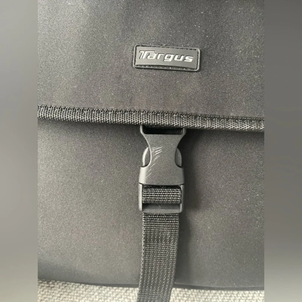 Targus Black and Gray Laptop Bag with Front Flap Closure